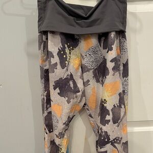 Lululemon Athletica Multicolor Patterned Leggings Size 4